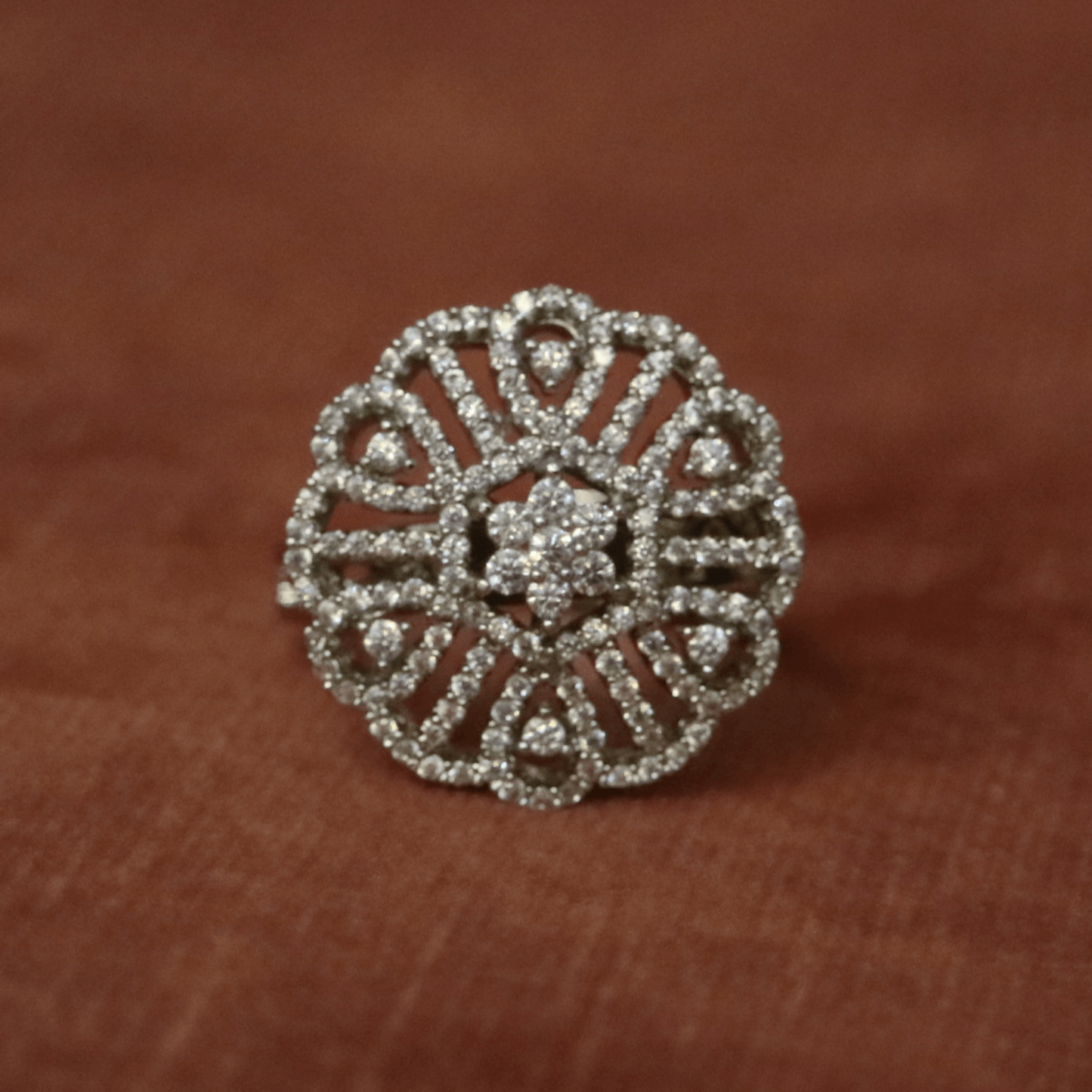 Sitara Mandal Zircon Bloom Ring
