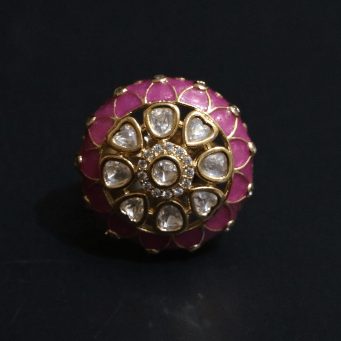 Gulzar Mehraab Jadau Cocktail Ring