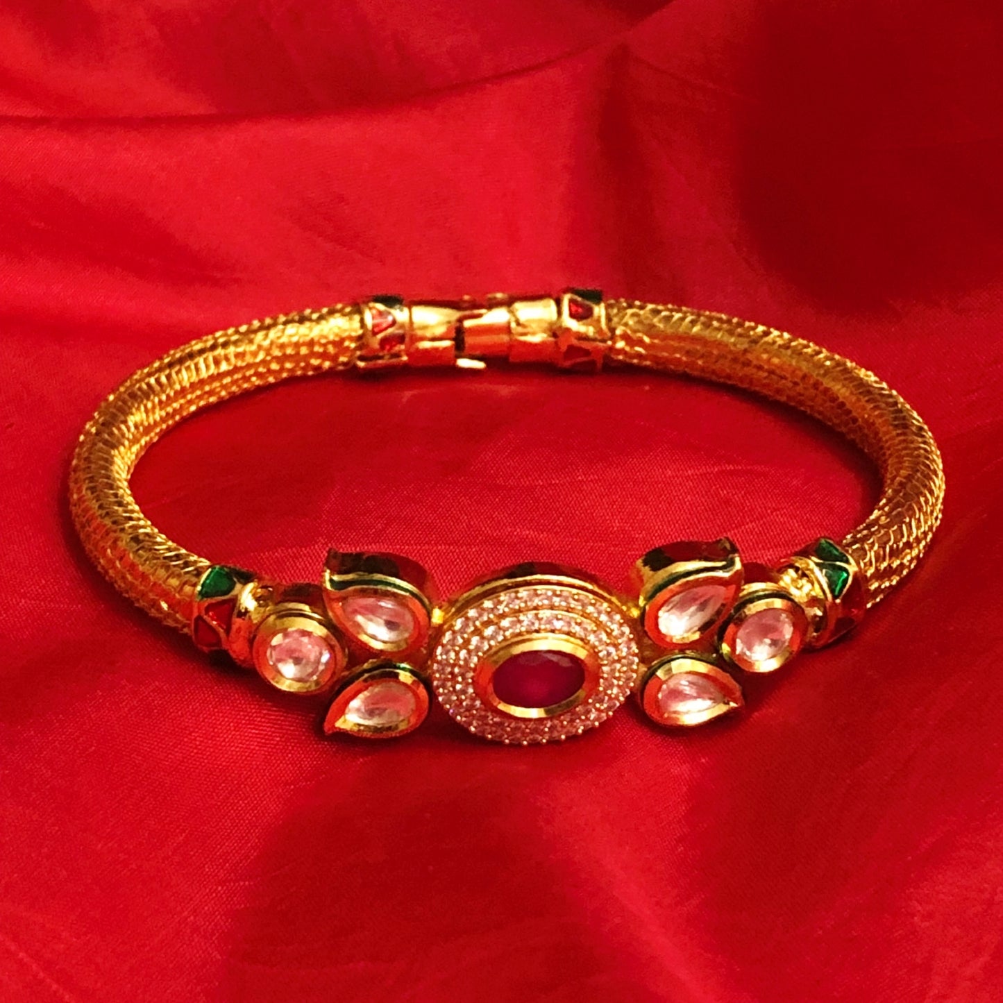 Ruby Royalty Jadau Bracelet