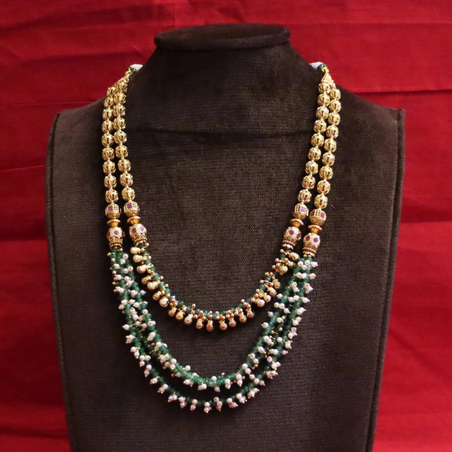 Triveni Antique Trio Mala