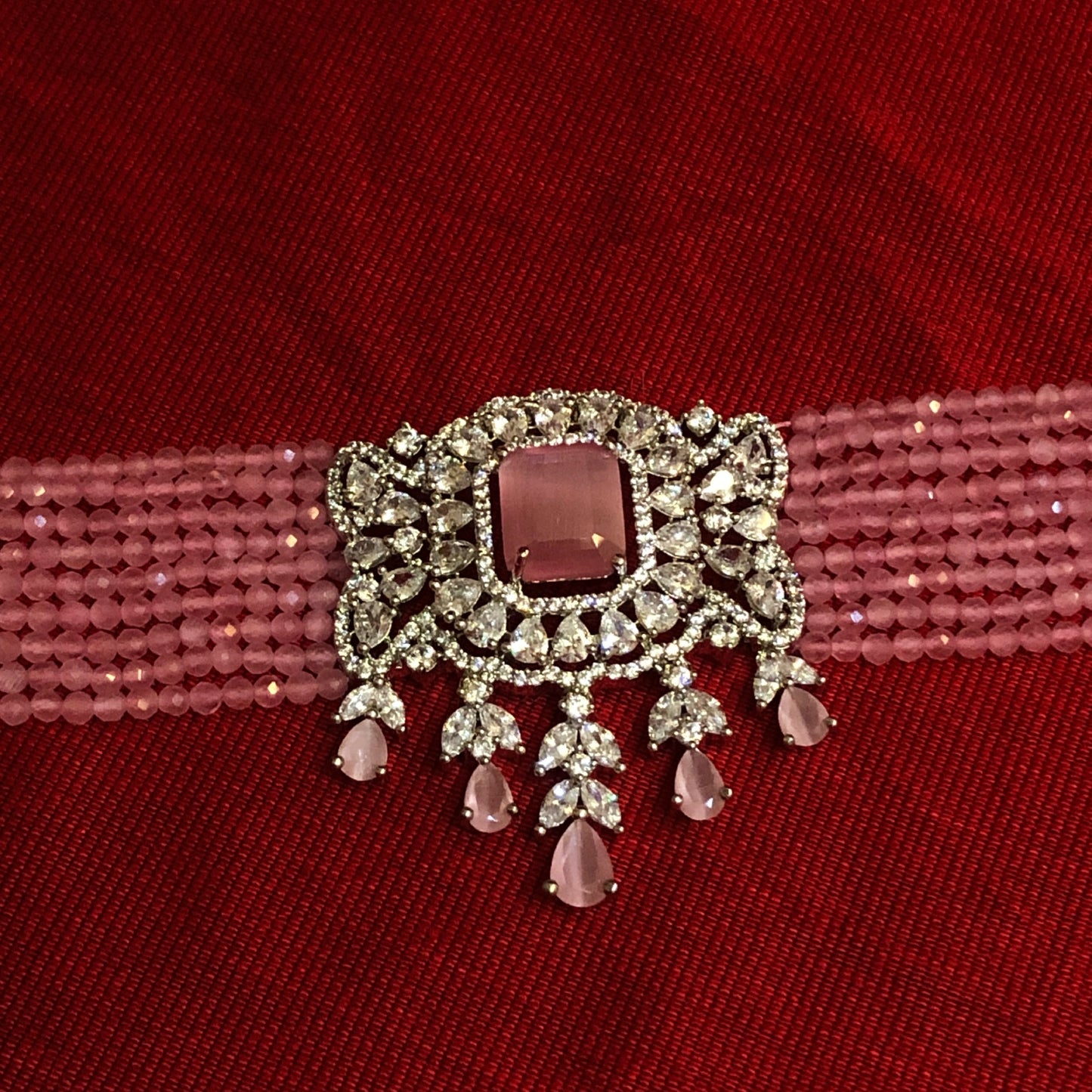 Rosé Grace Zircon Necklace Set