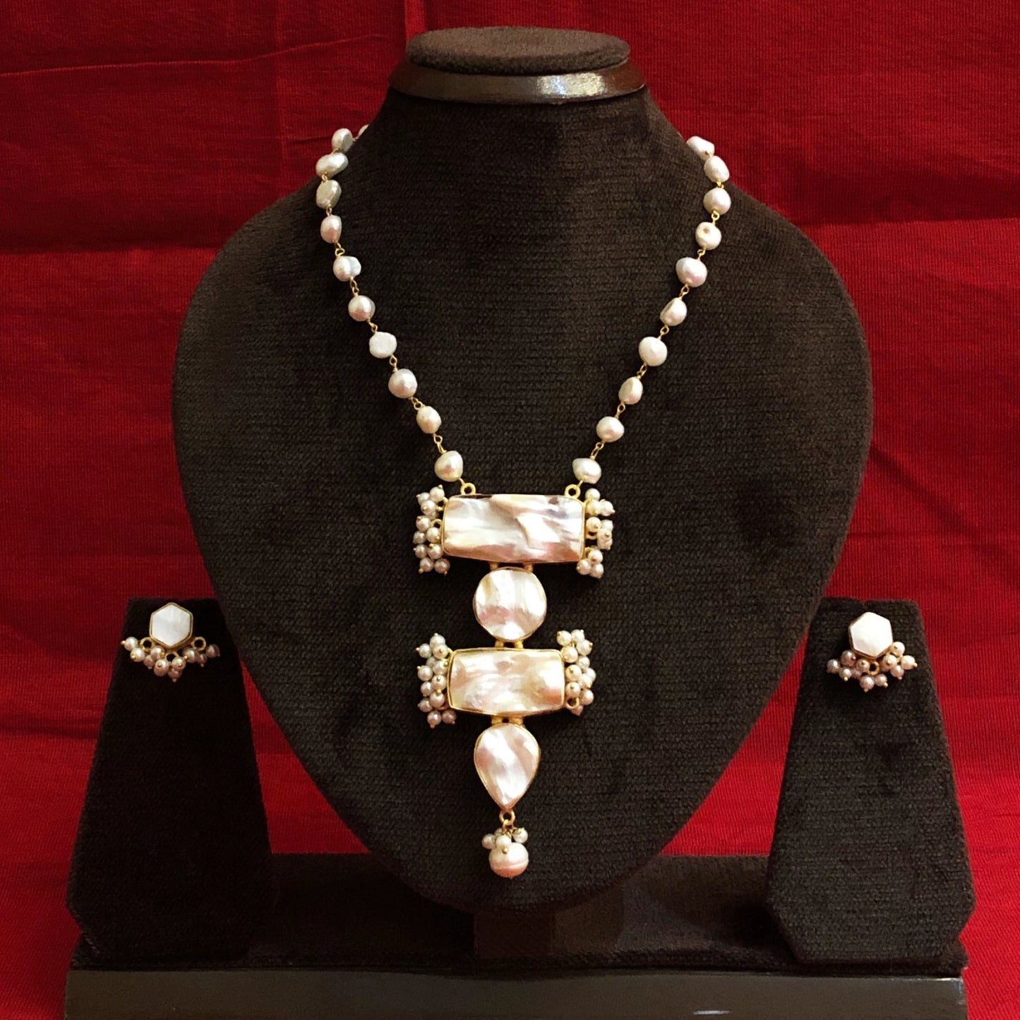 Baroque Pearl Fusion Necklace Set