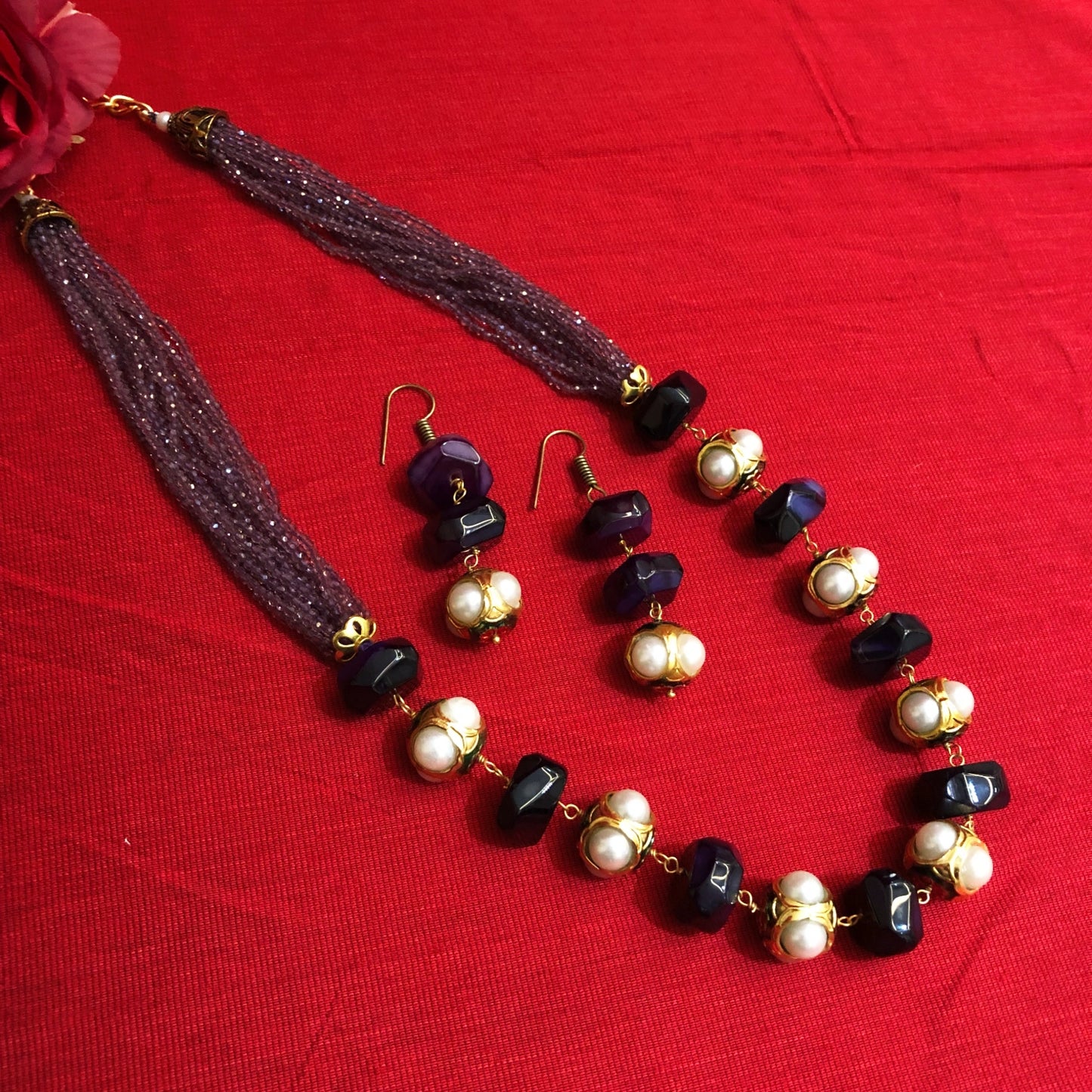Royal Fusion Beaded Necklace Set