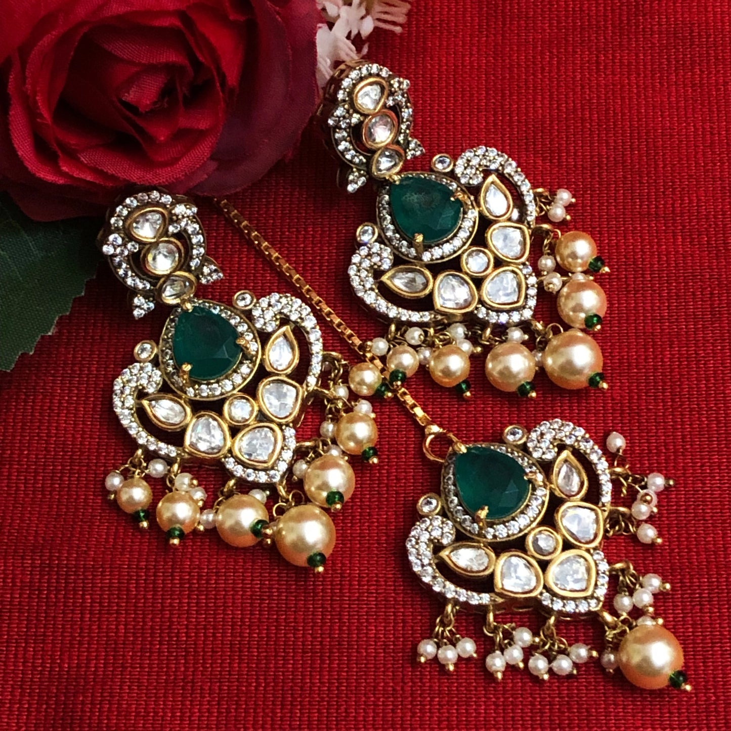 Opulent Polki Bridal Necklace Set