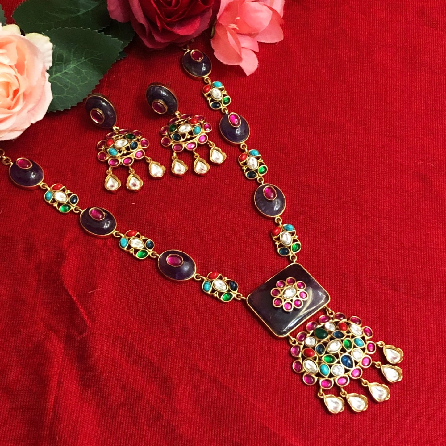 Regal Polki Heritage Necklace Set