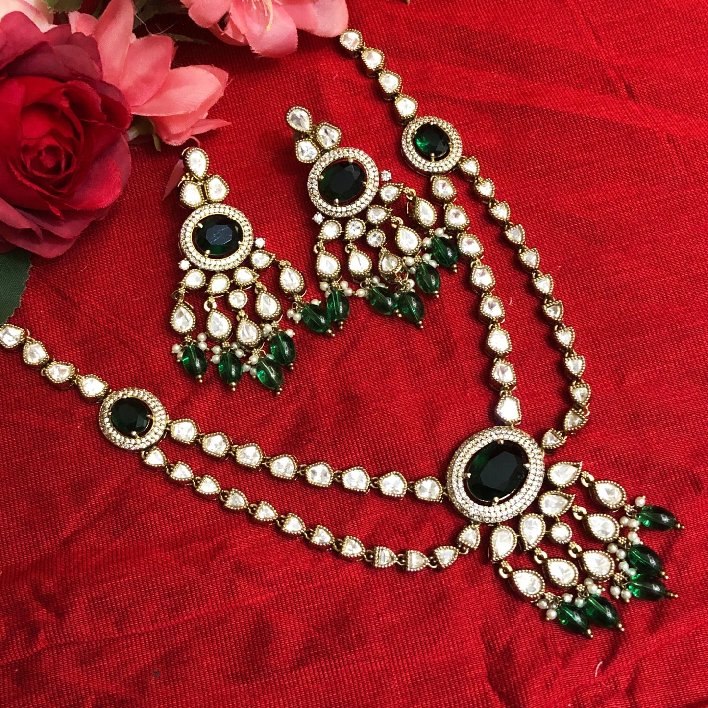Royal Polki Bridal Necklace Set