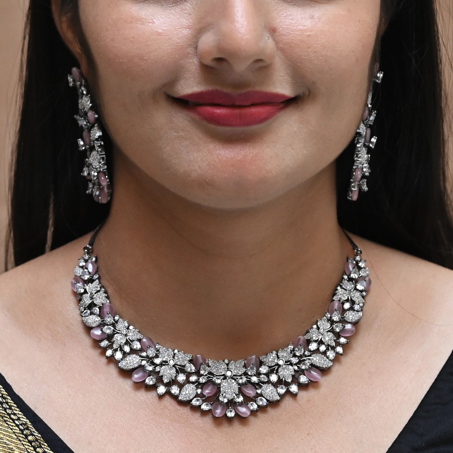 Elegant Zircon Bridal Necklace Set