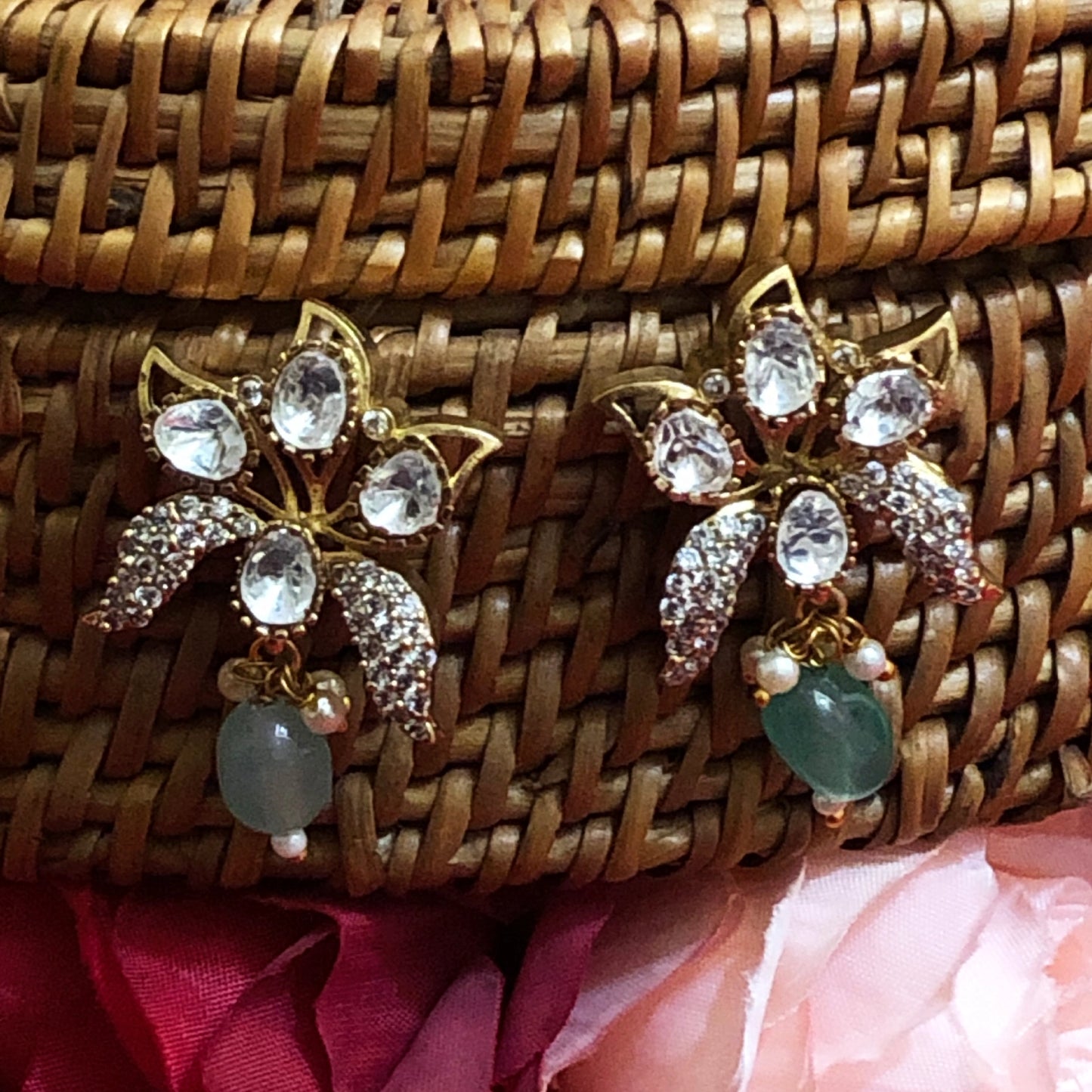 Ethereal Polki Bridal Necklace Set