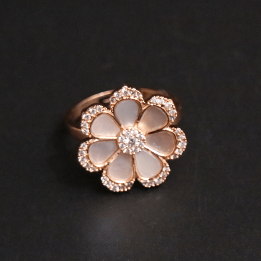 Phoolshaan Zircon Petalstone Ring