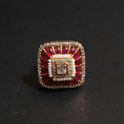 Raktima Mehraab Polki Regal Ring