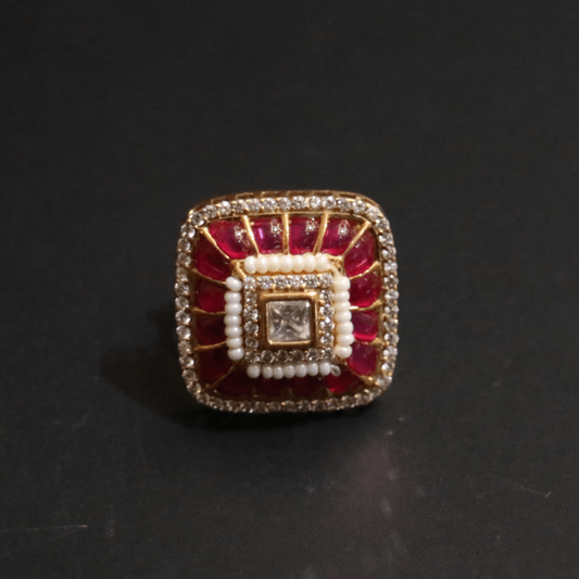 Raktima Mehraab Polki Regal Ring