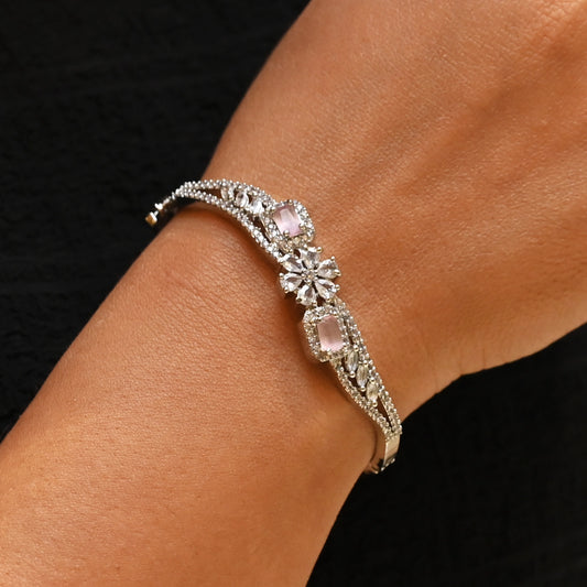 Regal Zircon Statement Dual Stone Bracelet