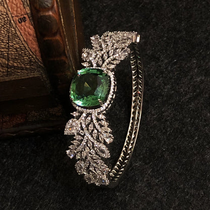 Regal Emerald Green Zircon Bracelet