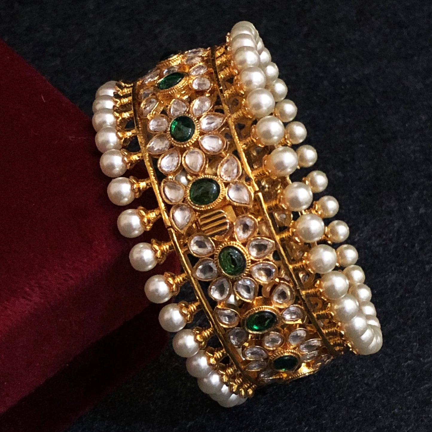 Meher Pearl Green Bangles