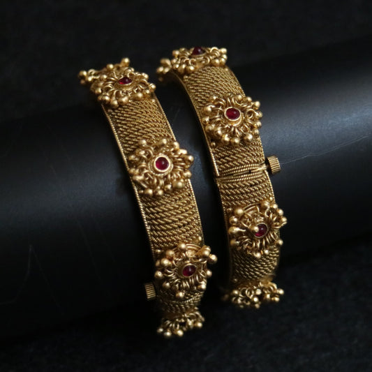 Ruby Bloom Antique Bangles