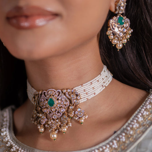 Opulent Polki Bridal Necklace Set
