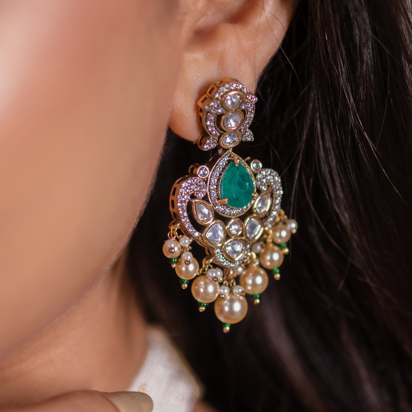 Opulent Polki Bridal Necklace Set