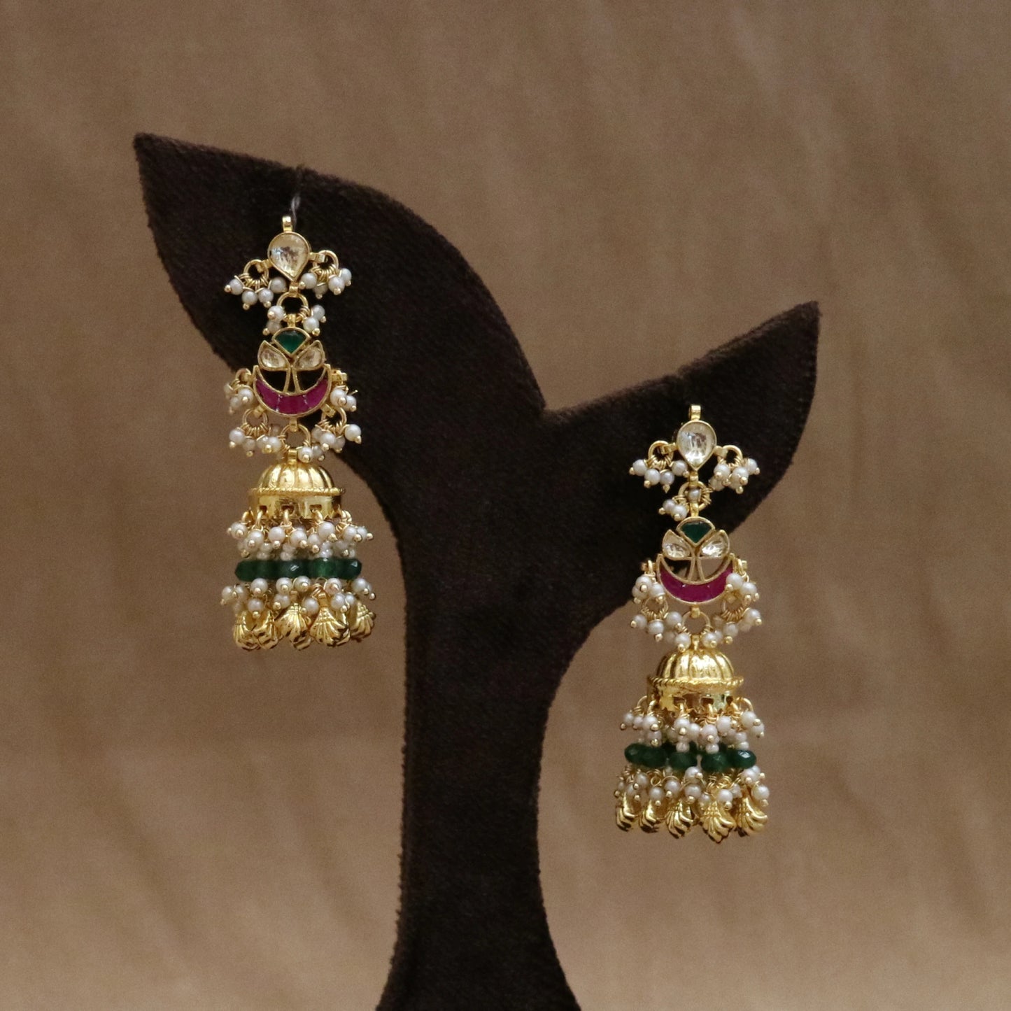 Meher Kundan Jhumka Earrings