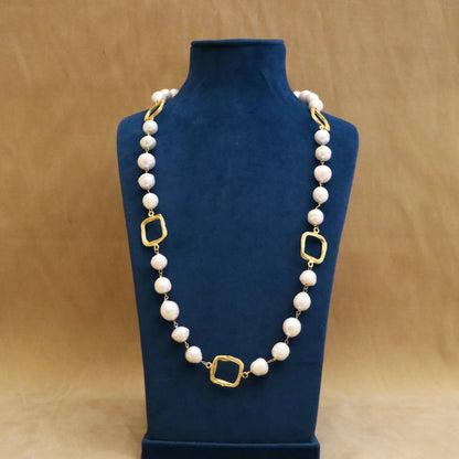 Ivory Rhythm Pearl Link Everyday Necklace