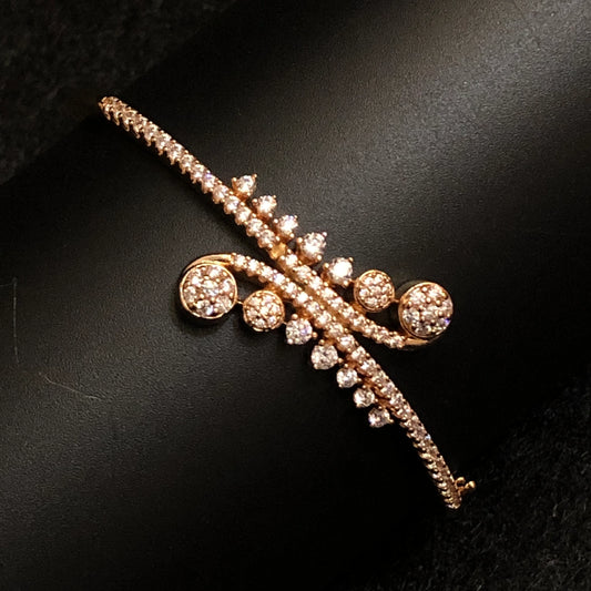 Sunehri Rekha Zircon Statement Bracelet