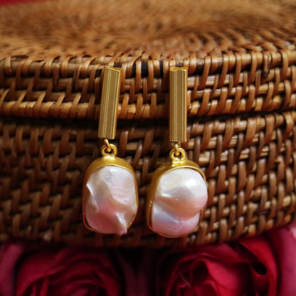 Baroque Pearl Drop Earrings
