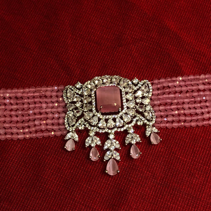 Rosé Grace Zircon Necklace Set