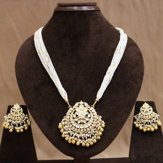 Surya Leher Jadau Necklace Set