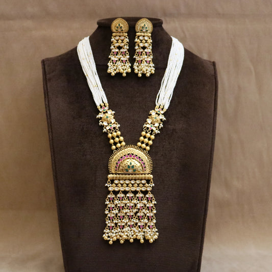 Nazaakat Antique Maharani Necklace Set