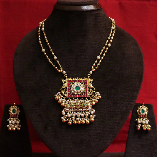 Tilism Antique Maharani Necklace Set