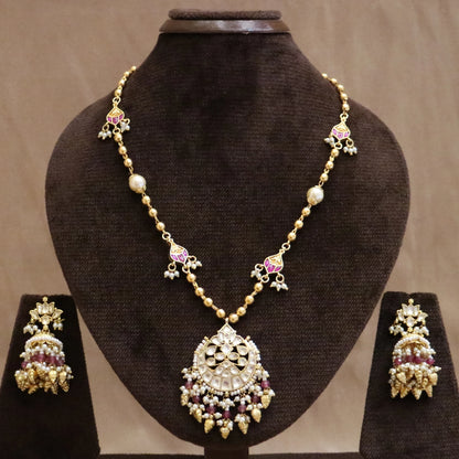 Mayur Gulaab Jadau Necklace Set
