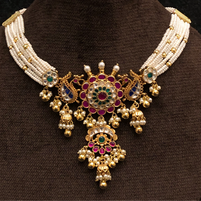 Gulnaar Mehraab Jadau Bridal Necklace Set