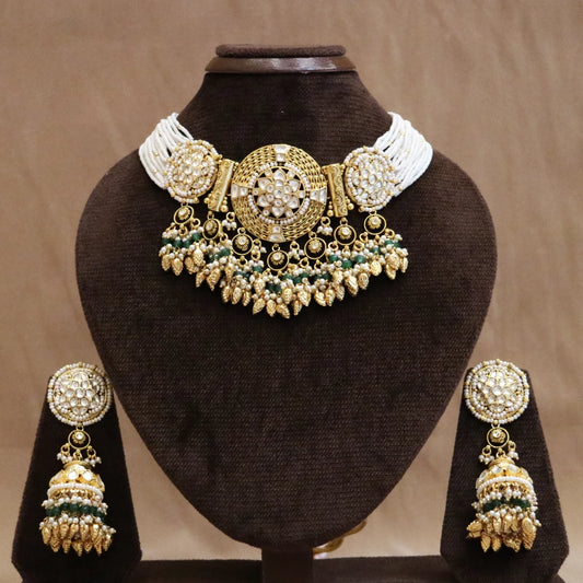 Chandrika Mehraab Jadau Necklace Set
