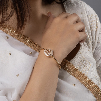 Minimalist Gold-Plated CZ Bracelet