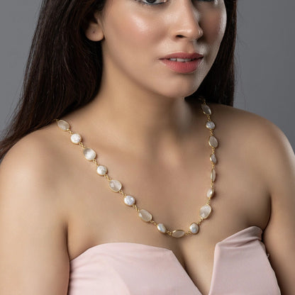 Classic Baroque Pearl Long Necklace