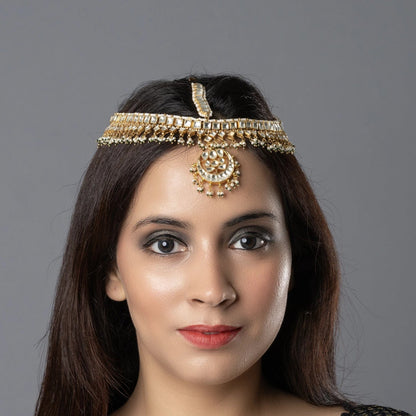 Royal Kundan & Pearl Bridal Matha Patti