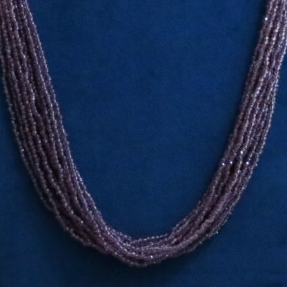 Grey Symphony Agate Beaded Necklace Set