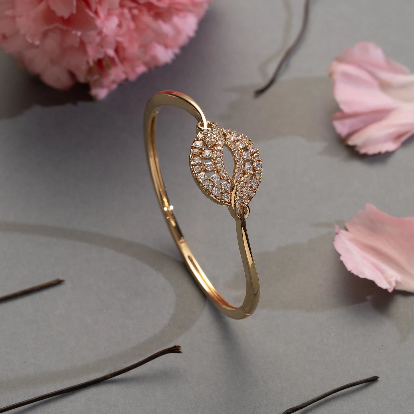 Minimalist Gold-Plated CZ Bracelet