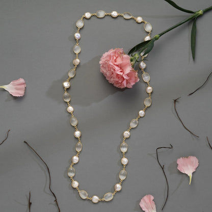 Classic Baroque Pearl Long Necklace