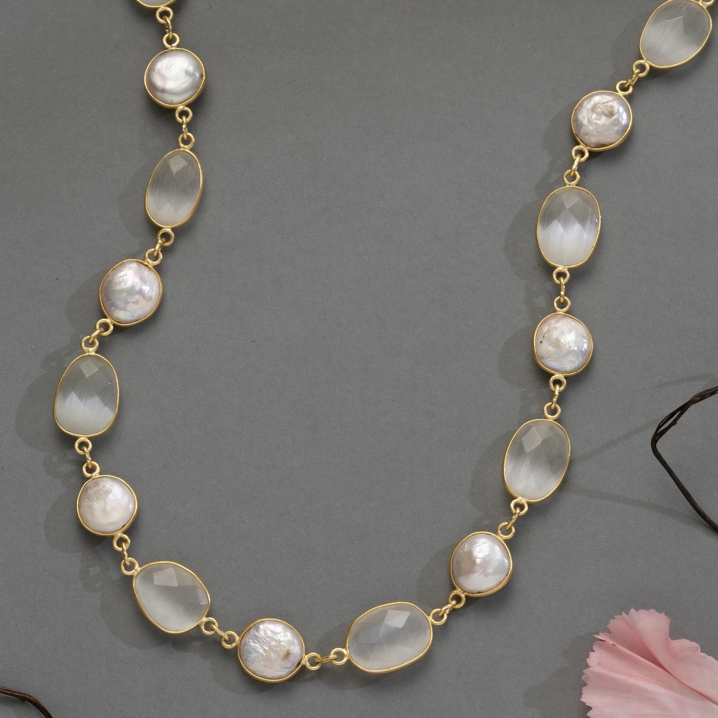 Classic Baroque Pearl Long Necklace