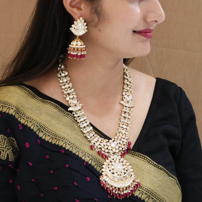 Ratanjali Temple Jadau Necklace Set