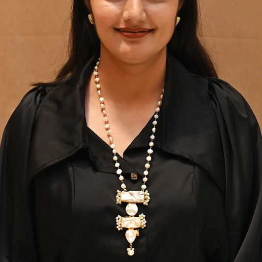 Baroque Pearl Fusion Necklace Set