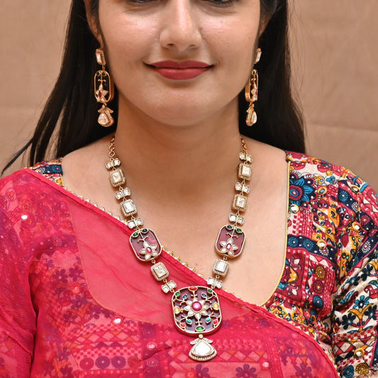 Regal Polki Heritage Necklace Set