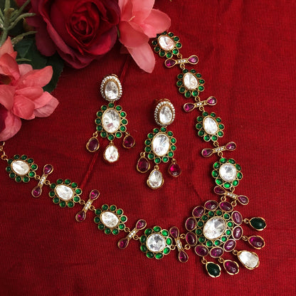 Regal Polki Heritage Necklace Set
