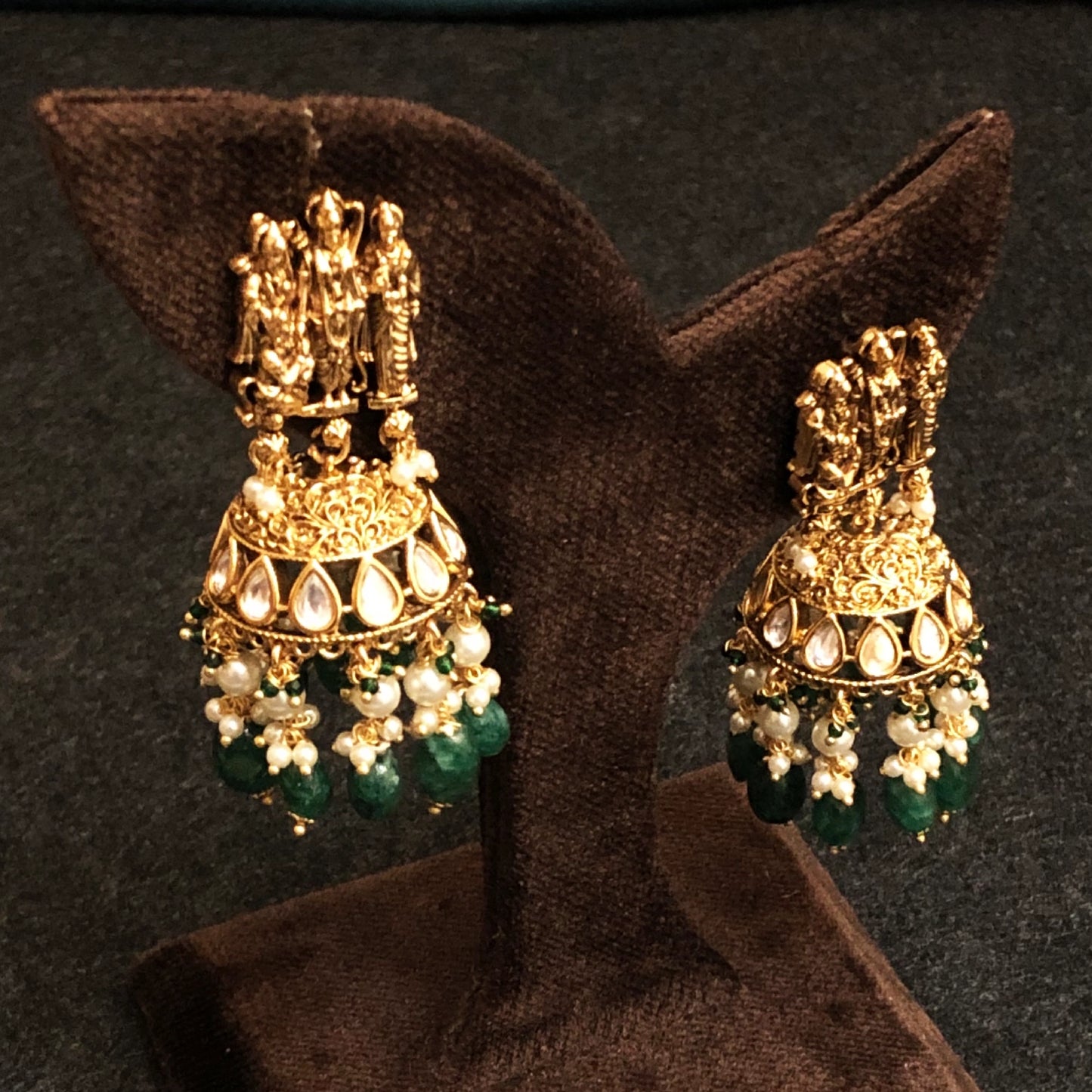 Divine Jadau Temple Necklace Set