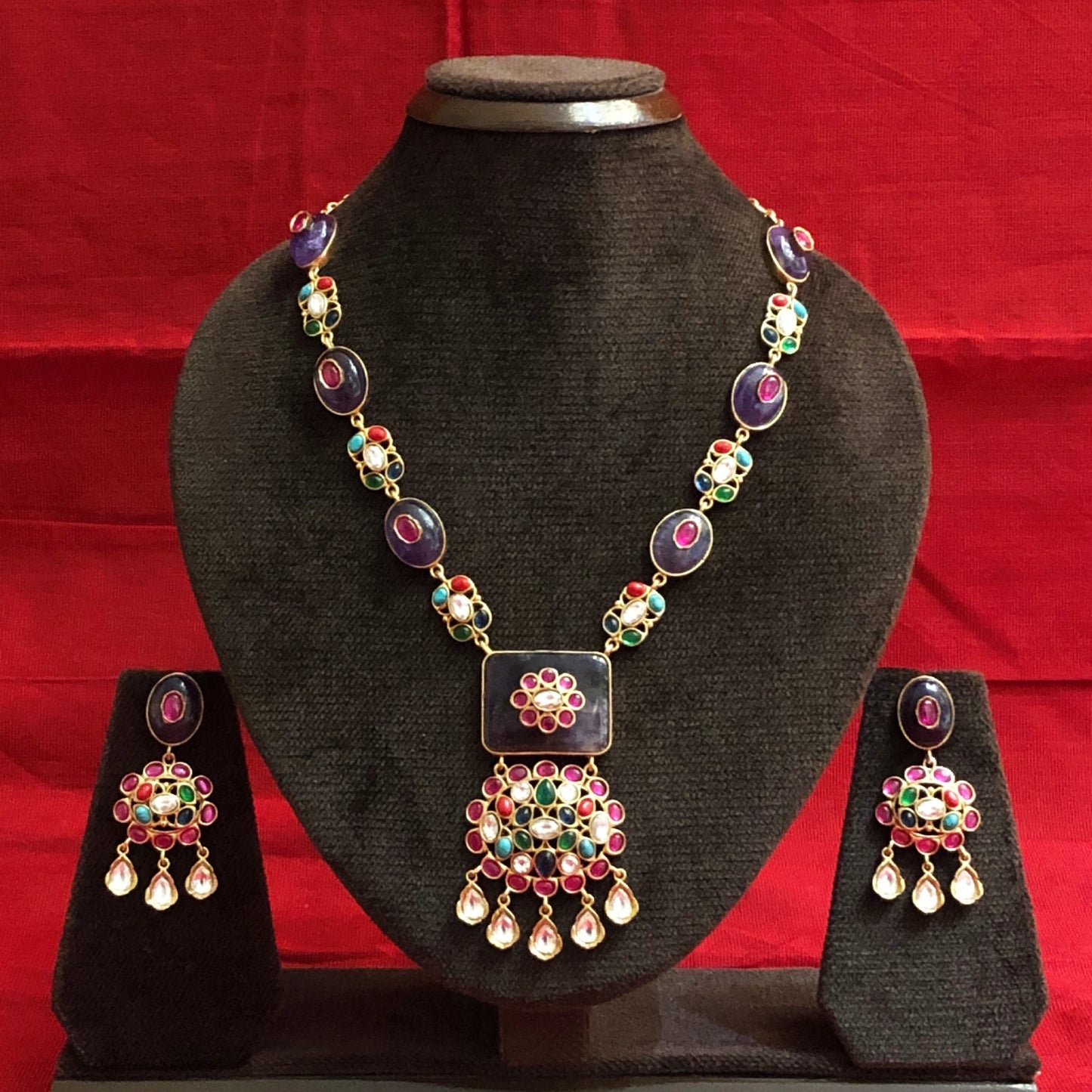 Regal Polki Heritage Necklace Set