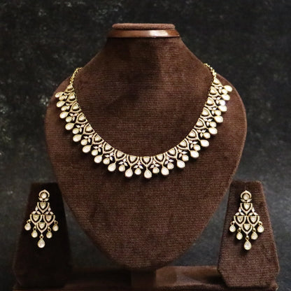 Exquisite Polki Bridal Necklace Set