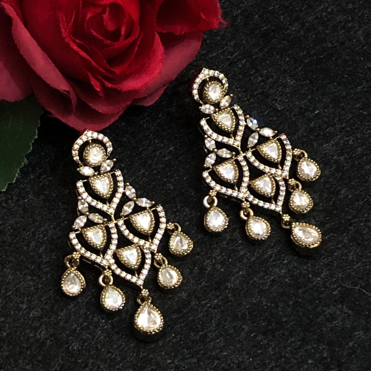 Exquisite Polki Bridal Necklace Set