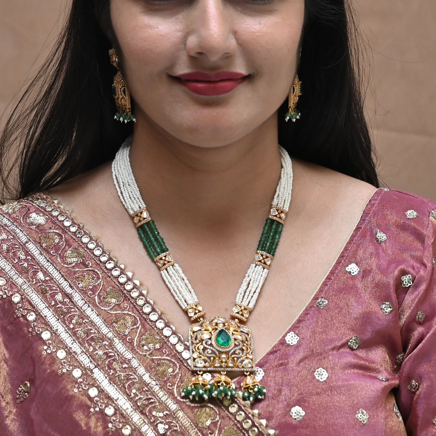 Royal Polki Bridal Necklace Set
