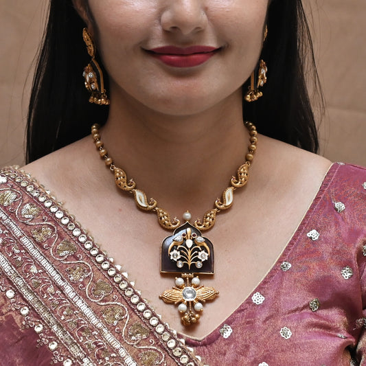Regal Polki Heritage Necklace Set