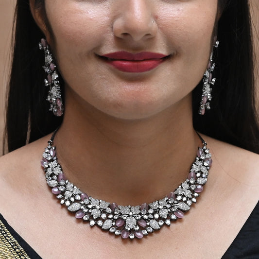 Elegant Zircon Bridal Necklace Set